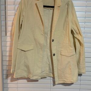 Altar’d State Cream Corduroy Jacket
